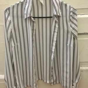 Black and White Striped Shirt